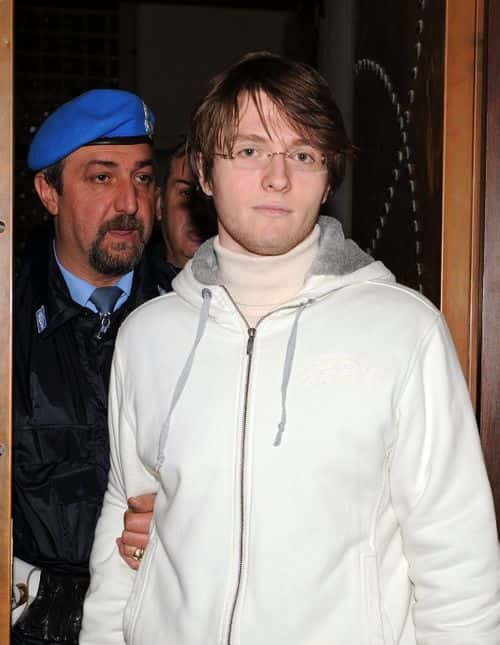 Raffaele Sollecito attends the Meredith Kercher murder trial for the closing arguments on December  01, 2009 in Perugia, Italy. Raffaele Sollecito and his former girlfriend Amanda Knox are charged with the murder of British student Meredith Kercher in Perugia on November 1, 2007. Jury deliberations begin on December 4, with a verdict expected either that evening or the following day