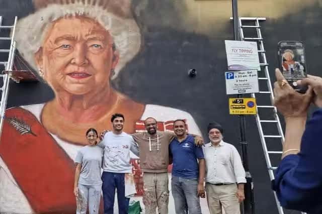 Mural of Queen Elizabeth II by Jignesh Patel and Yash Patel (Jignesh Patel/Handout)