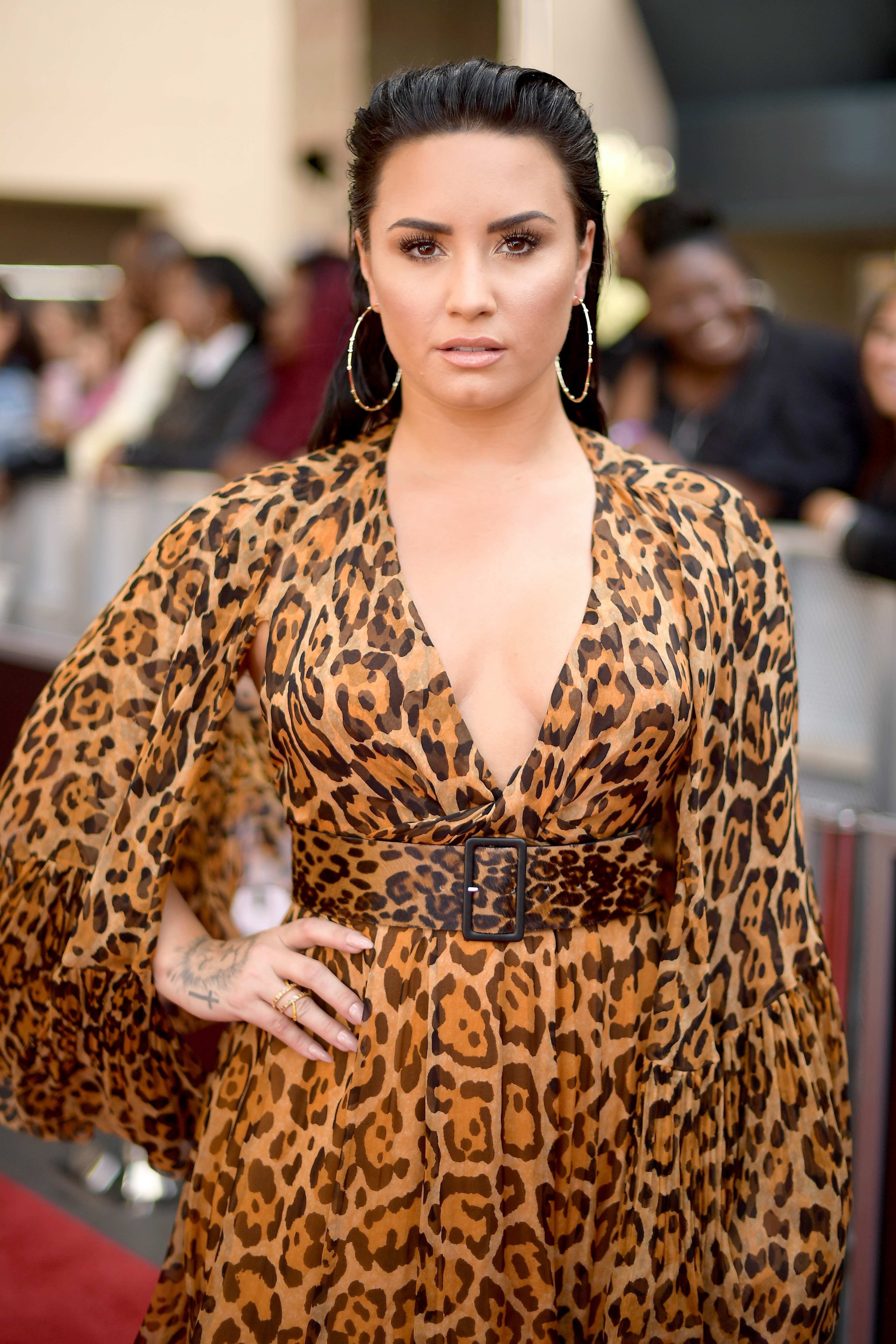 Recording artiste Demi Lovato attends the 2018 Billboard Music Awards in Las Vegas. (Getty Images)