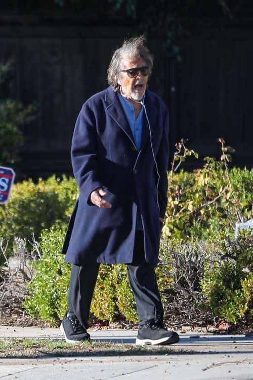 Al Pacino vibes to music on a daytime stroll in LA (Backgrid)