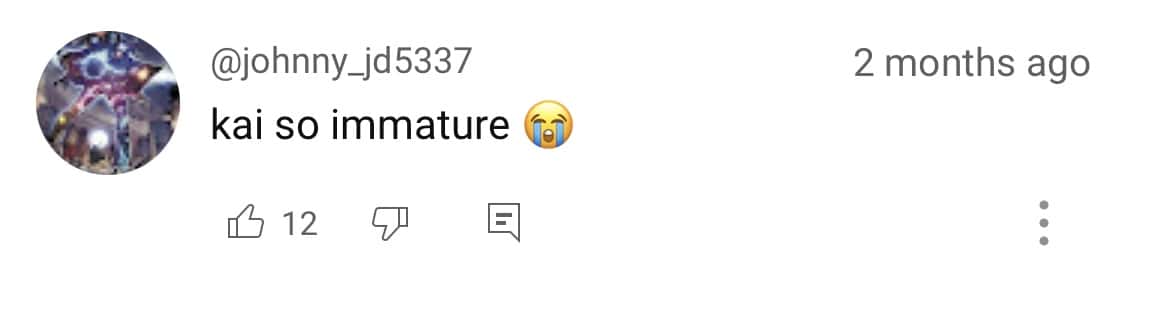 Comment section from Cenat's video (@kaicenatlive/Youtube)