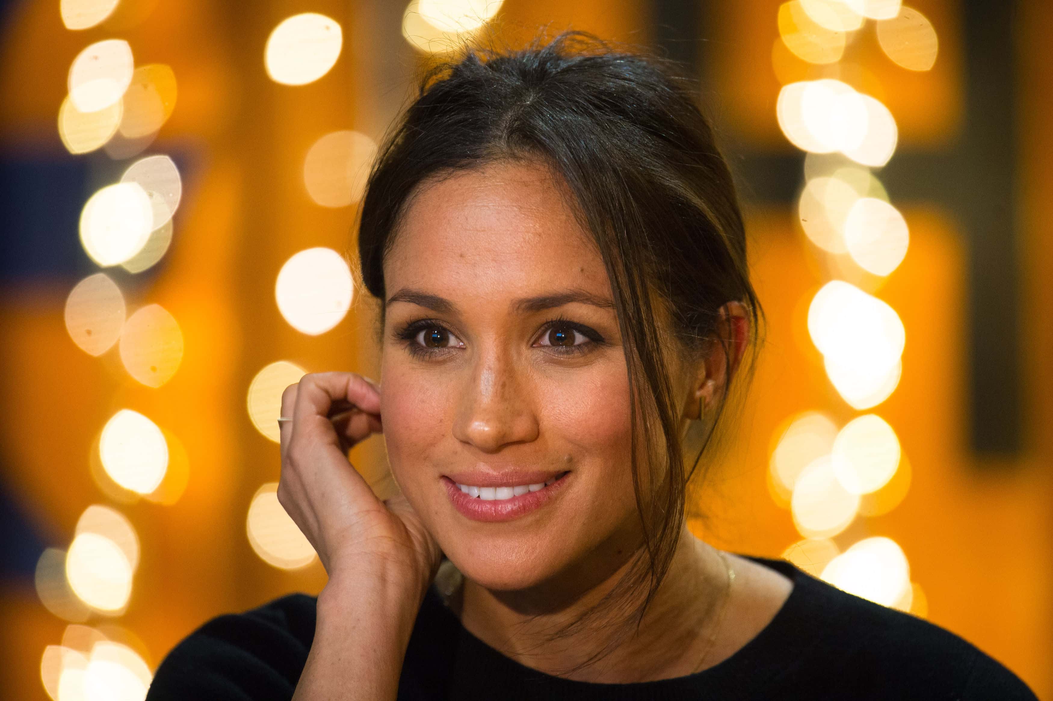 Meghan Markle during a visit to Reprezent 107.3FM in Pop Brixton on January 9, 2018 in London, England. The Reprezent training programme was established in Peckham in 2008, in response to the alarming rise in knife crime, to help young people develop and socialise through radio. (Photo by Dominic Lipinski - WPA Pool/Getty Images)
