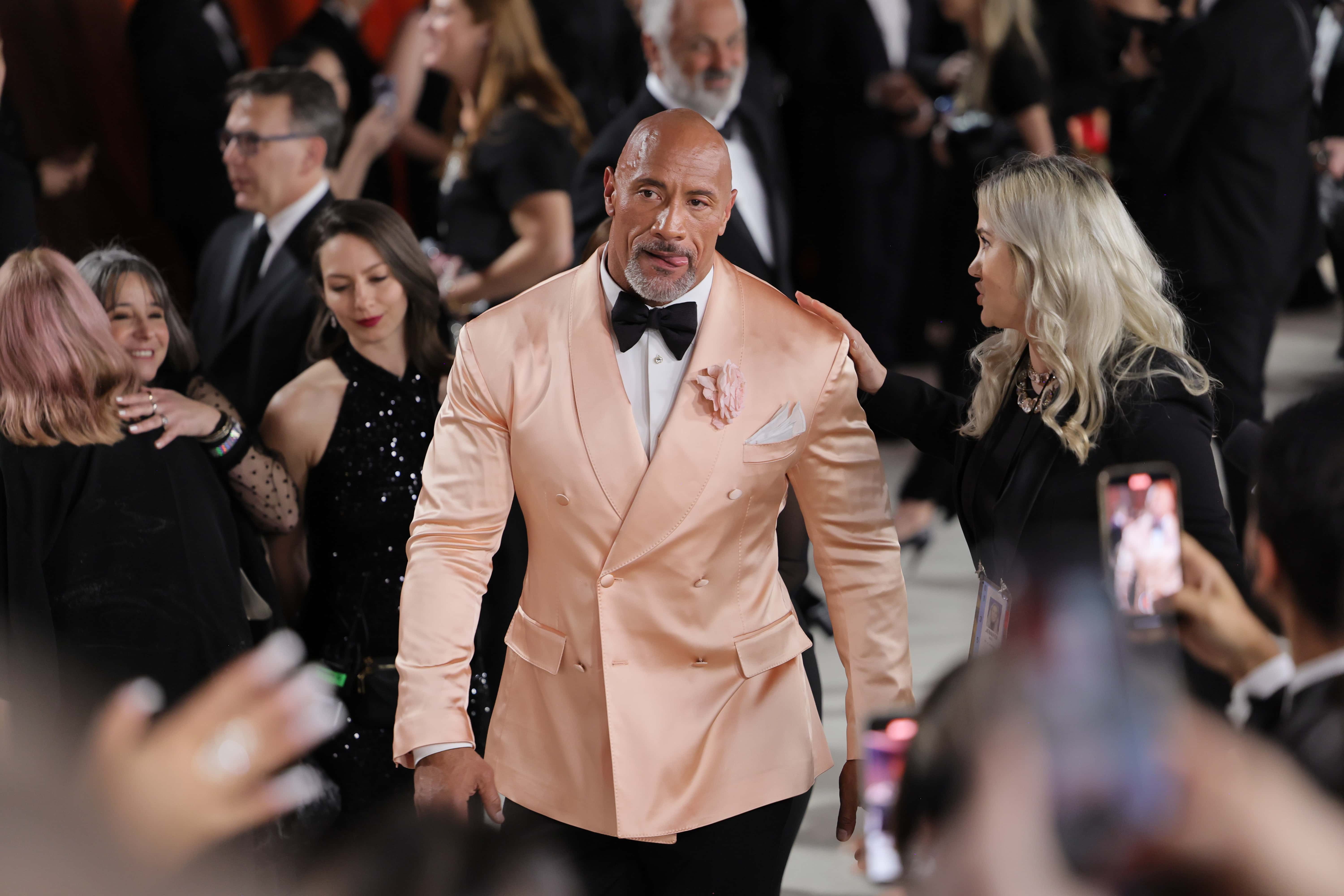 Dwayne Johnson attends the 95th Annual Academy Awards on March 12, 2023 in Hollywood, California.