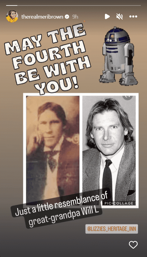 Meri Brown celebrates Star Wars Day ((Instagram/@therealmeribrown)