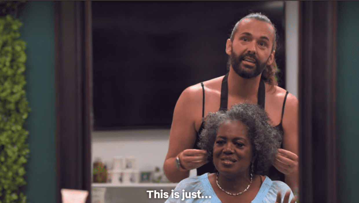 Jonathan makes Mary say goodbye to her locs in 'Queer Eye' Season 7 episode 6 (Netflix)
