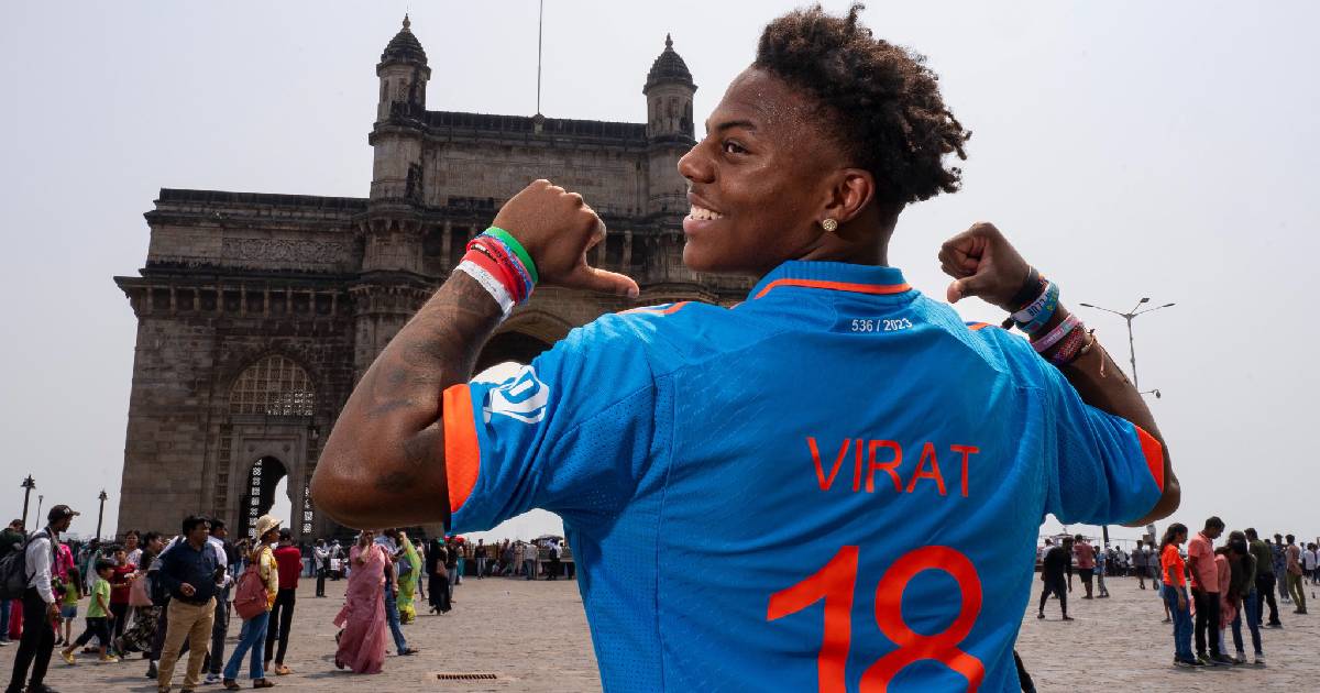 IShowSpeed spotted cheering for Virat Kohli (@IShowReports/ Twitter)