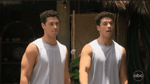 Justin and Joey Young in 'Bachelor in Paradise' 2022 (ABC)