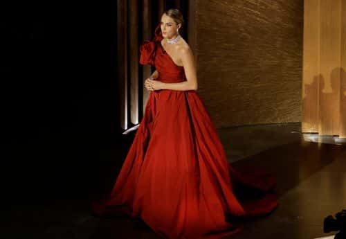 Cara Delevingne speaks onstage during the 95th Annual Academy Awards at Dolby Theatre on March 12, 2023 in Hollywood, California.