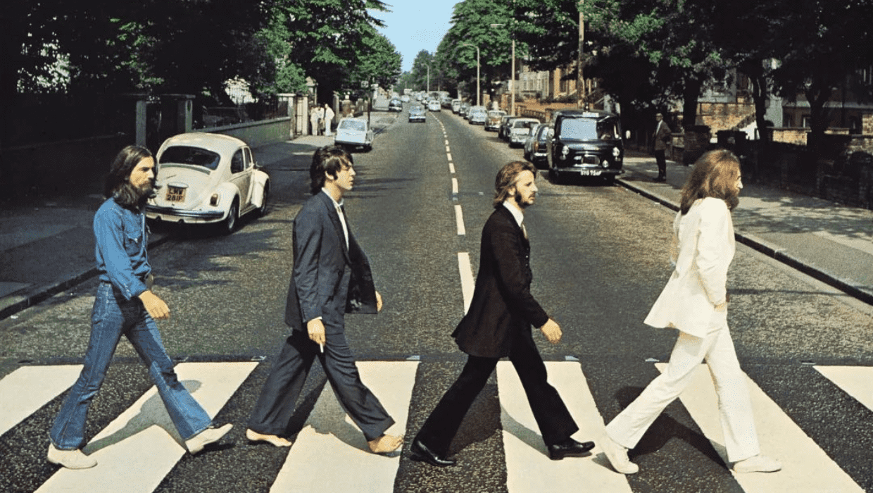 The original 'Abbey Road' cover with Paul McCartney's bare feet (Instagram/thebeatles)