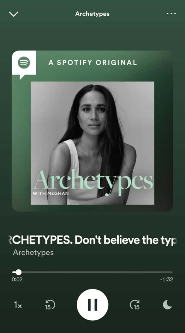 The Duchess of Sussex chats with her pal Serena Williams in the first episode titled The Misconception of Ambition (Photo via Spotify)