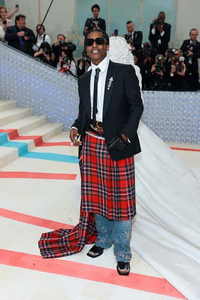 A$AP Rocky let her lady love shine (Photo by Dimitrios Kambouris/Getty Images for The Met Museum/Vogue)