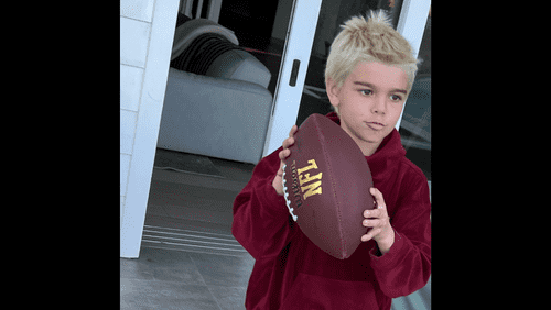 Reign, aged 8, was seen in a new hairdo (Instagram/letthelordbewithyou)