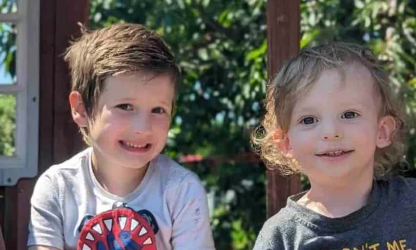 Michael, 6, and Oliver, 2, were diagnosed with type two Battens disease, in April and May, respectively. (GoFundME)