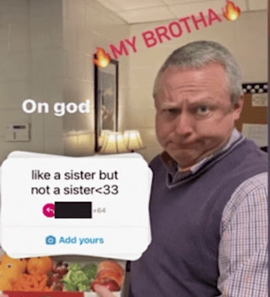 ne of the memes depicted Tullahoma High School Principal, Jason Quick, holding a box of vegetables with the accompanying text 'my brotha' and 'on god