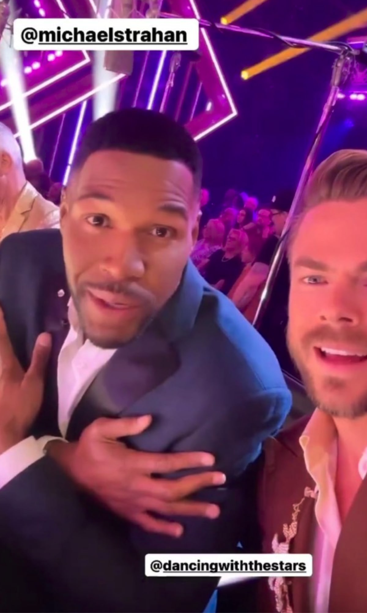 Michael Strahan appeared as a guest judge on DWTS during the show's Motown Night (@michaelstrahan/Instagram)