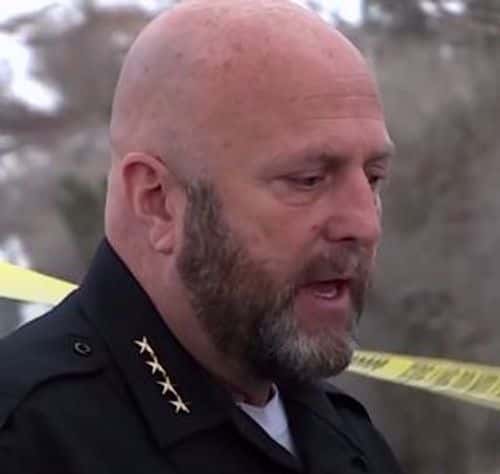 Eric Johnsen is the current chief of Farmington Police (KSL TV screenshot)