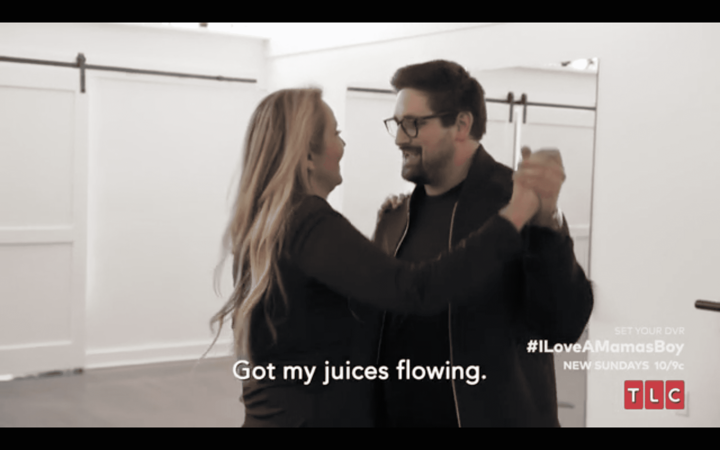 Ethan and his mother Esther while rehearsing for their mother-son dance (TLC)