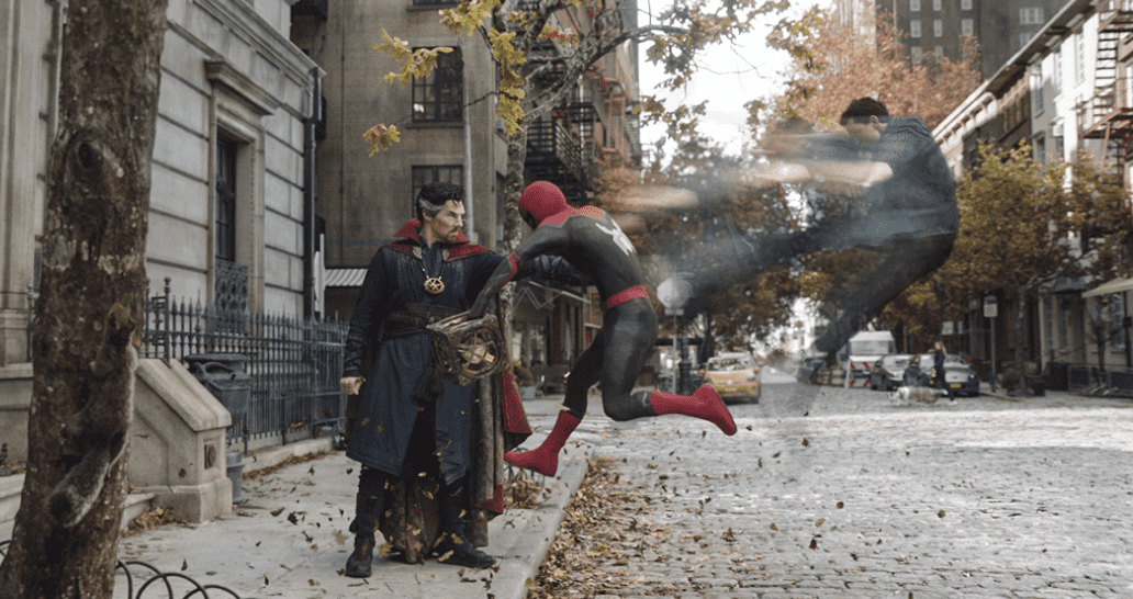 Tom Holland and Benedict Cumberbatch in a still from 'Spider-Man: No Way Home' 
(IMDb)