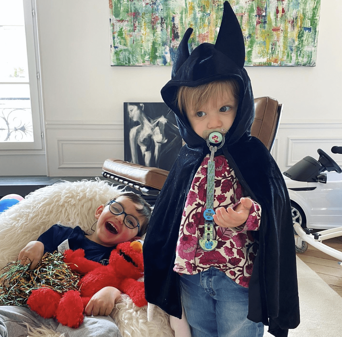 Leo Vauclare (L), 6, is diagnosed with INAD while his younger sister Eva (R),3, takes care of him as per mother Deborah. (Photo: Bisous For Leo/Facebook)