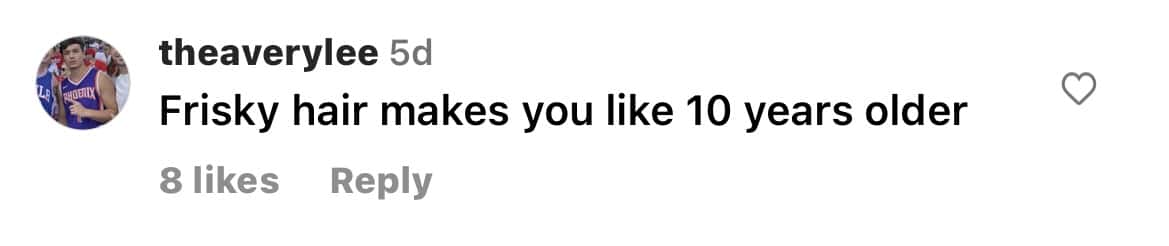 comment section of Breckie Hill's image 