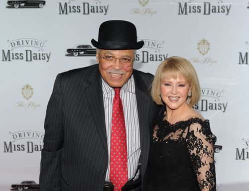 Actor James Earl Jones and wife Cecilia Hart attend the after party for