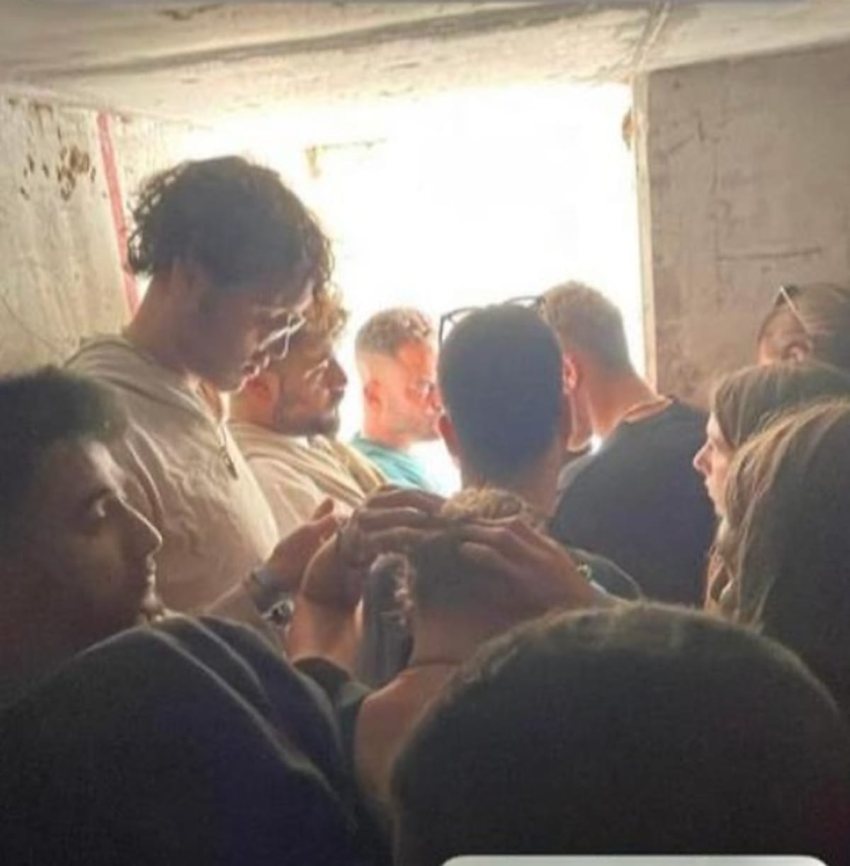 Laor Abramov was last photographed standing inside an Israeli bomb shelter (@michal.halev/Instagram)