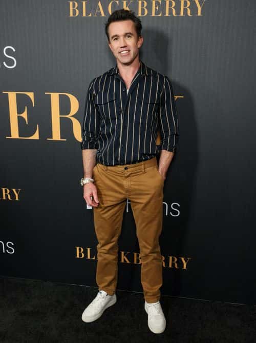 Rob McElhenney attends the Los Angeles premiere of 