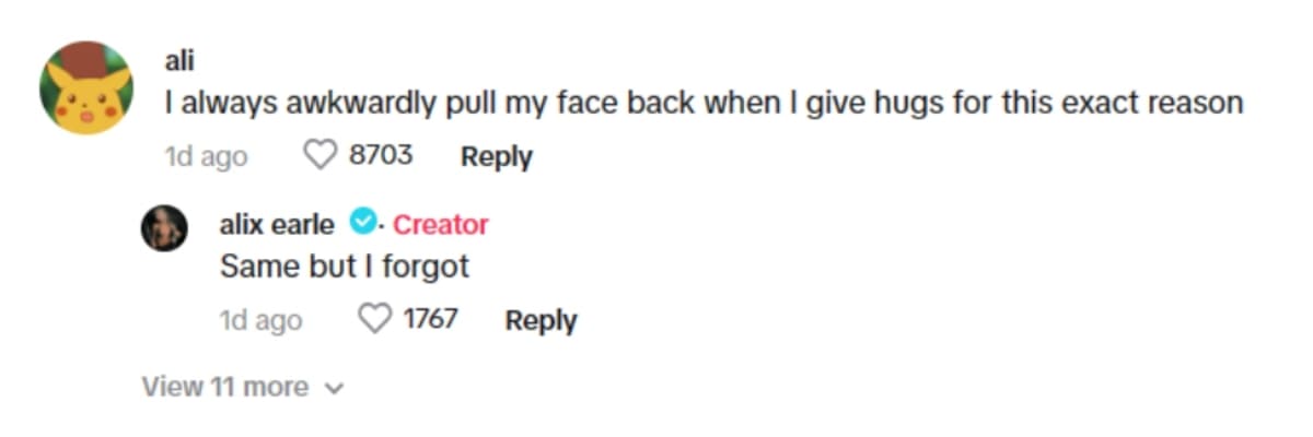 Alix Earle fans reacted to her TikTok video (alixearle/ TikTok)