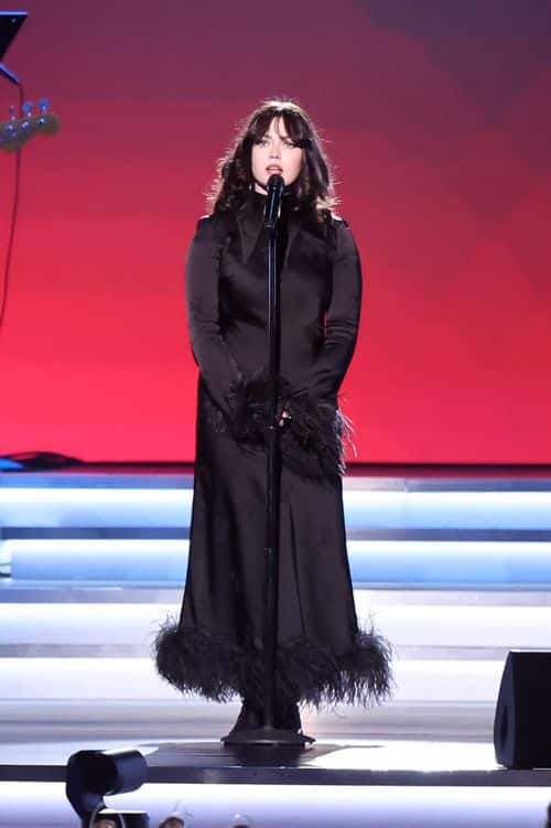 Violet Grohl performs onstage during MusiCares Person of the Year honoring Joni Mitchell at MGM Grand Marquee Ballroom on April 01, 2022 in Las Vegas, Nevada.