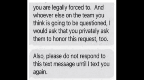 James Craig fumed at his colleagues that they shouldn't speak to police unless they were subpoenaed, and ordered them not to respond to him (Aurora PD)