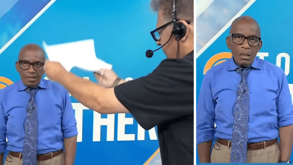 'Today' host Al Roker begs crew member to 'help him' as he melts in sweat (@today/YouTube)