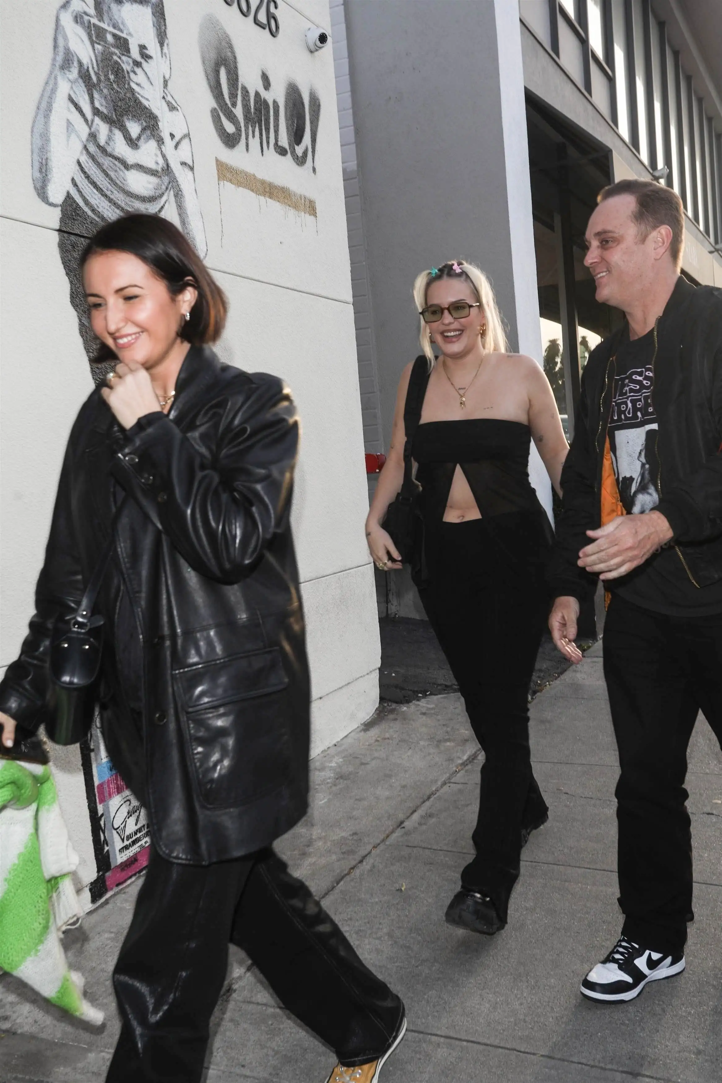 The Psycho hitmaker was also seen to still be wearing her diamond ring on her wedding finger (backgrid)