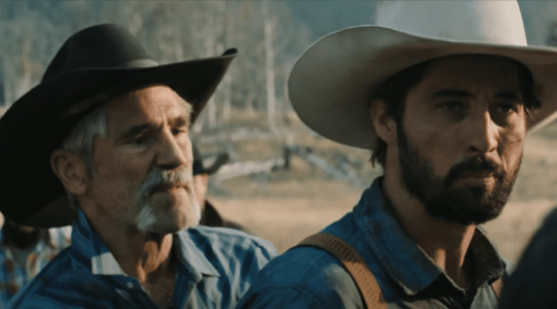 Forrie J. Smith as Lloyd and Ryan Bingham as Walker in 'Yellowstone' (Paramount)