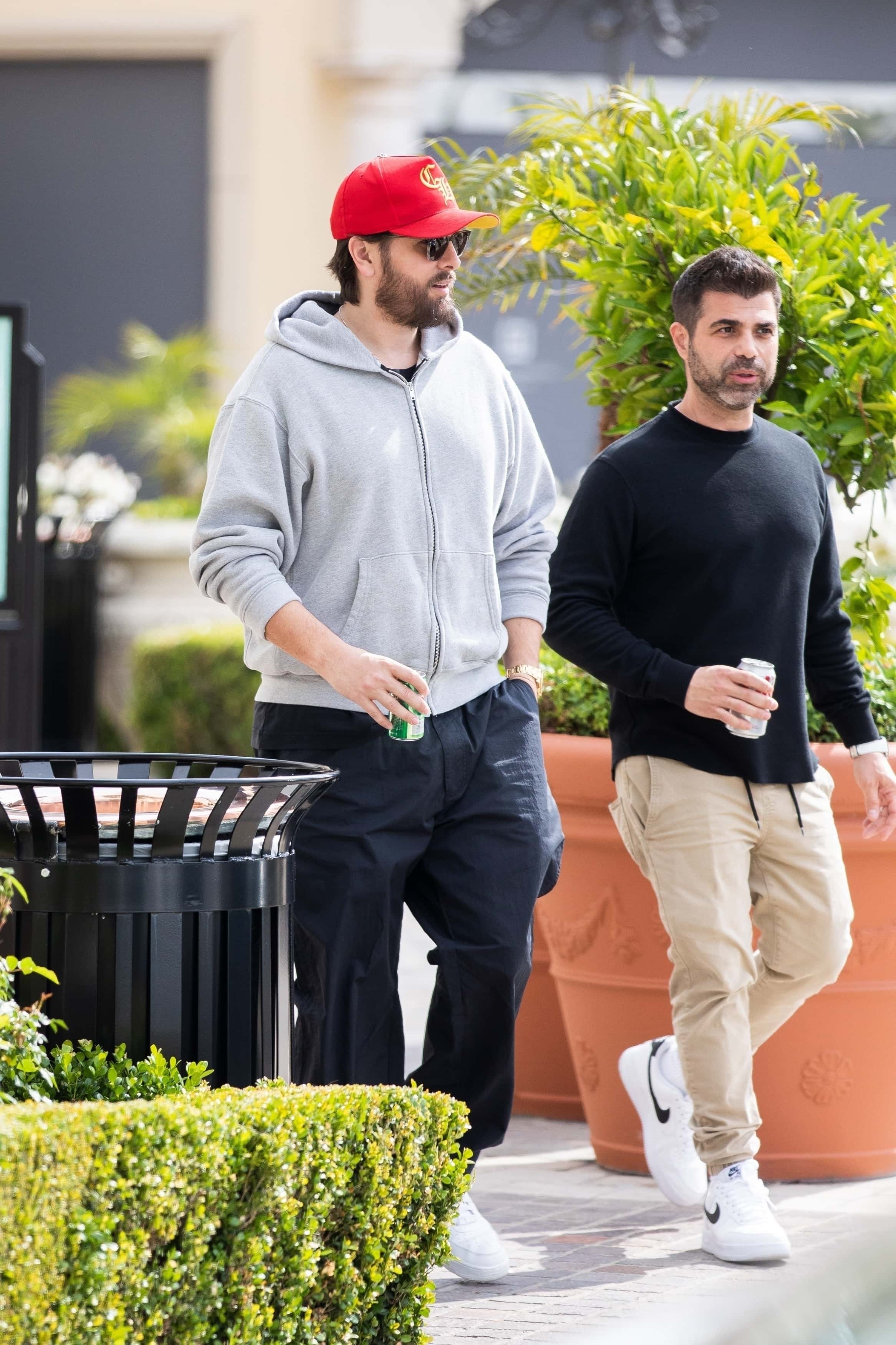 He also sported his rugged beard and also preparing for the upcoming release of the third season of The Kardashians (Backgrid)

