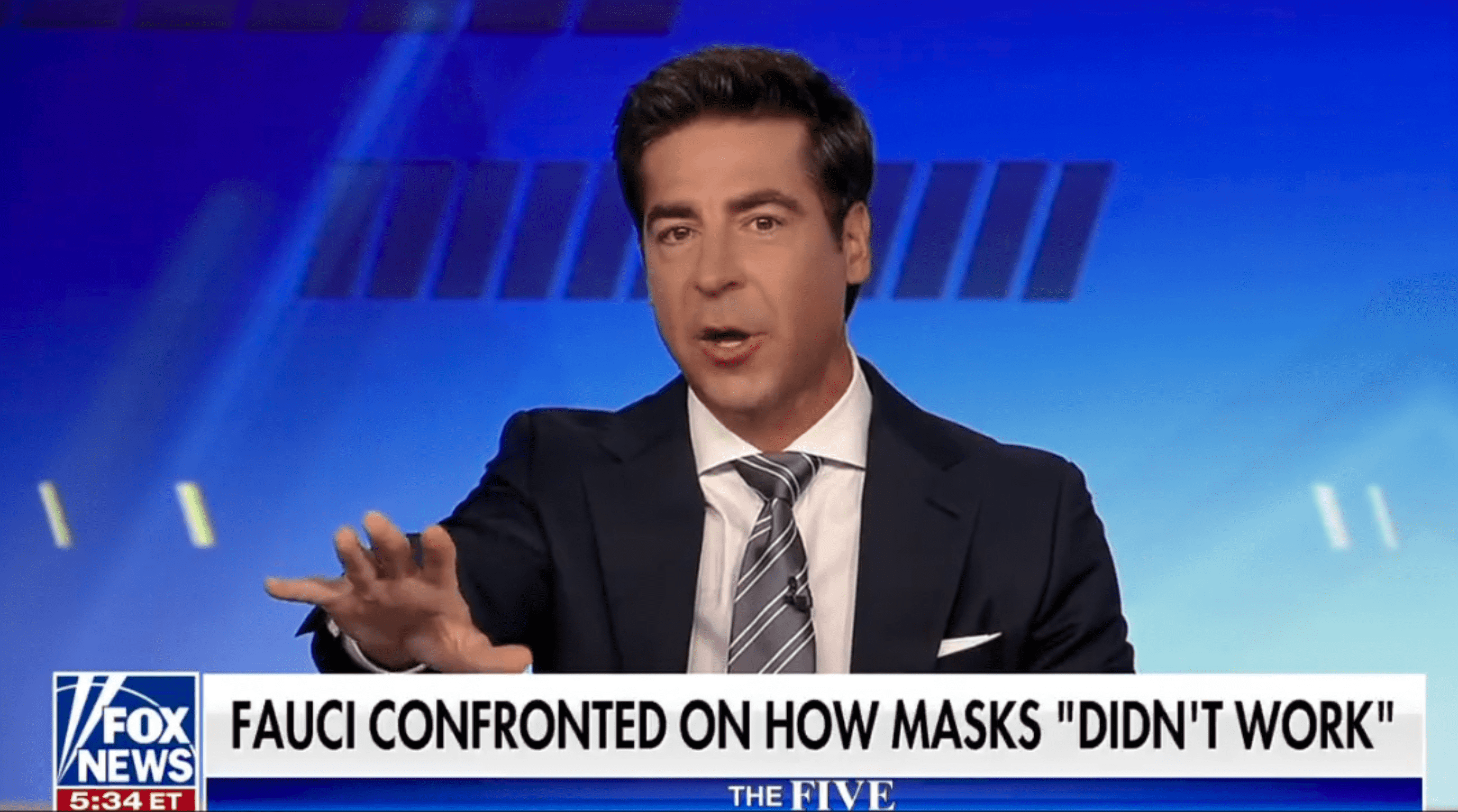 'The Five' Jesse Watters came down hard on Anthony Fauci for his blatant lies to American people (@FoxNews) 