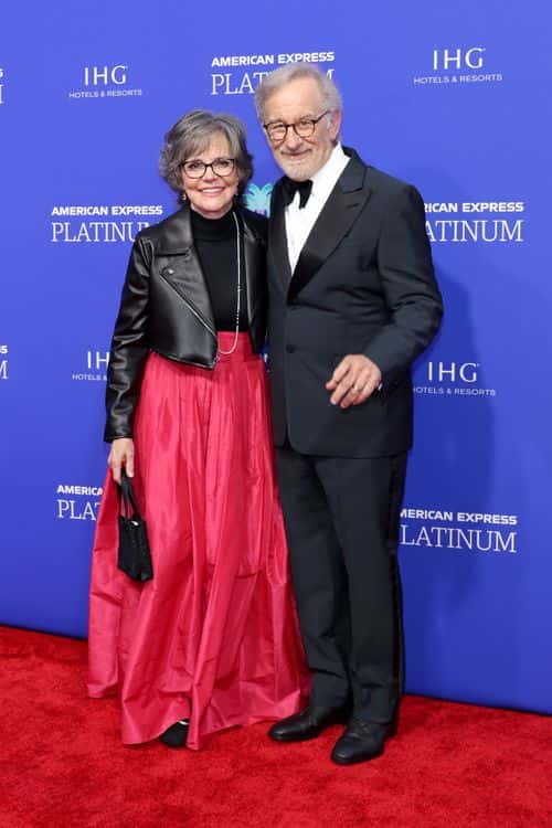 (L-R) Sally Field and Steven Spielberg attend the 34th Annual Palm Springs International Film Awards at Palm Springs Convention Center on January 05, 2023 in Palm Springs, California. (Photo by Amy Sussman/Getty Images for Palm Springs International Film Society)