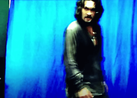 Jason did the Haka, which is a traditional ancestral war cry, dance or challenge from the Māori people of New Zealand. 
(@AstronomicalSexy/Youtube)