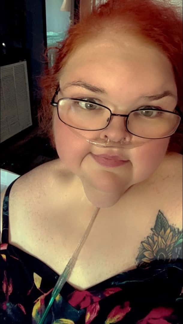 Tammy Slaton looks stunning in a black floral dress (TikTok/@tammyslaton)