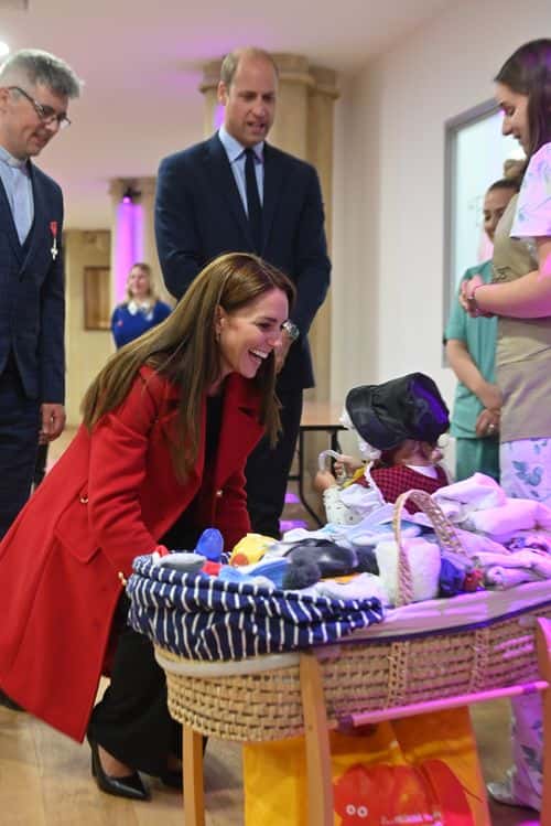Catherine, Princess of Wales and Prince William, Prince of Wales visit St Thomas Church, which has been has been redeveloped to provide support to vulnerable people, during their visit to Wales on September 27, 2022 in Swansea, Wales.