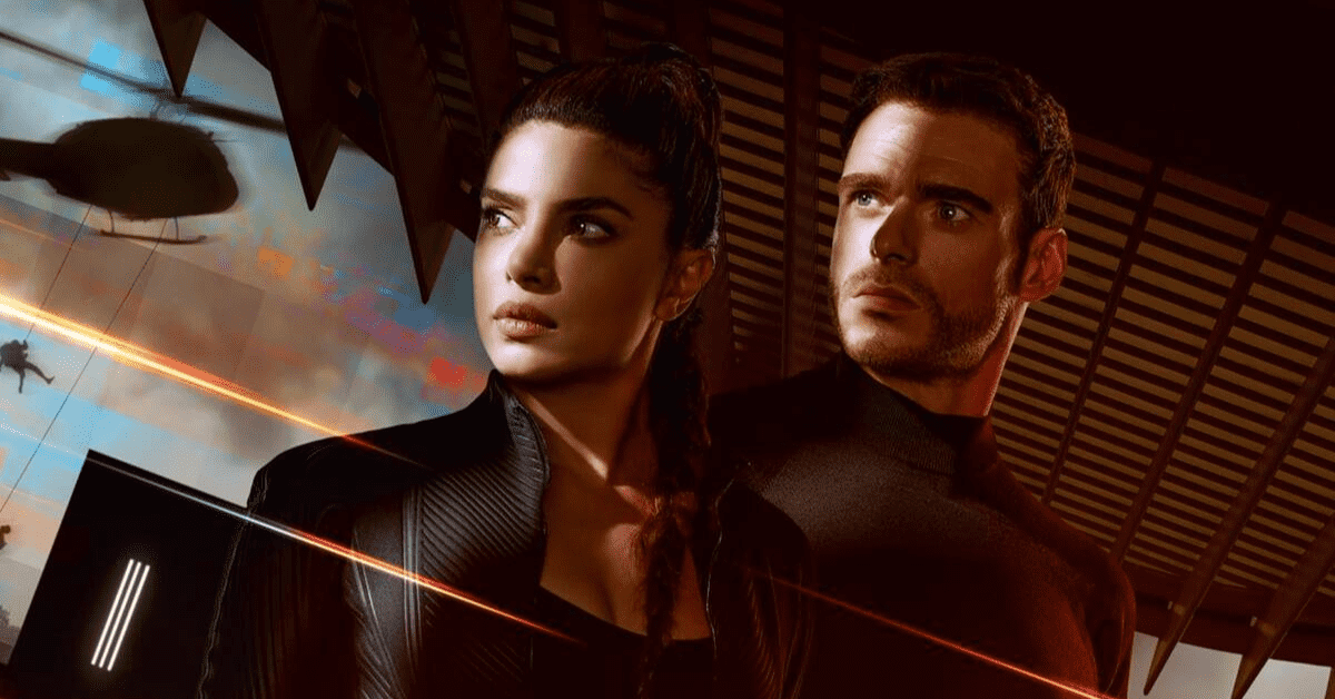 Priyanka Chopra as Nadia Sinh and Richard Madden as Mason Kane in 'Citadel' (Prime Video)