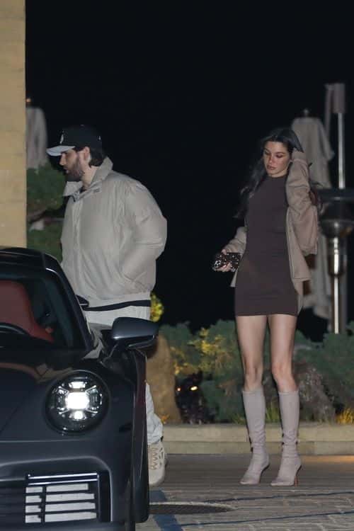 Scott Disick seen with Bella Banos after a romantic dinner at Nobu. (Backgrid)