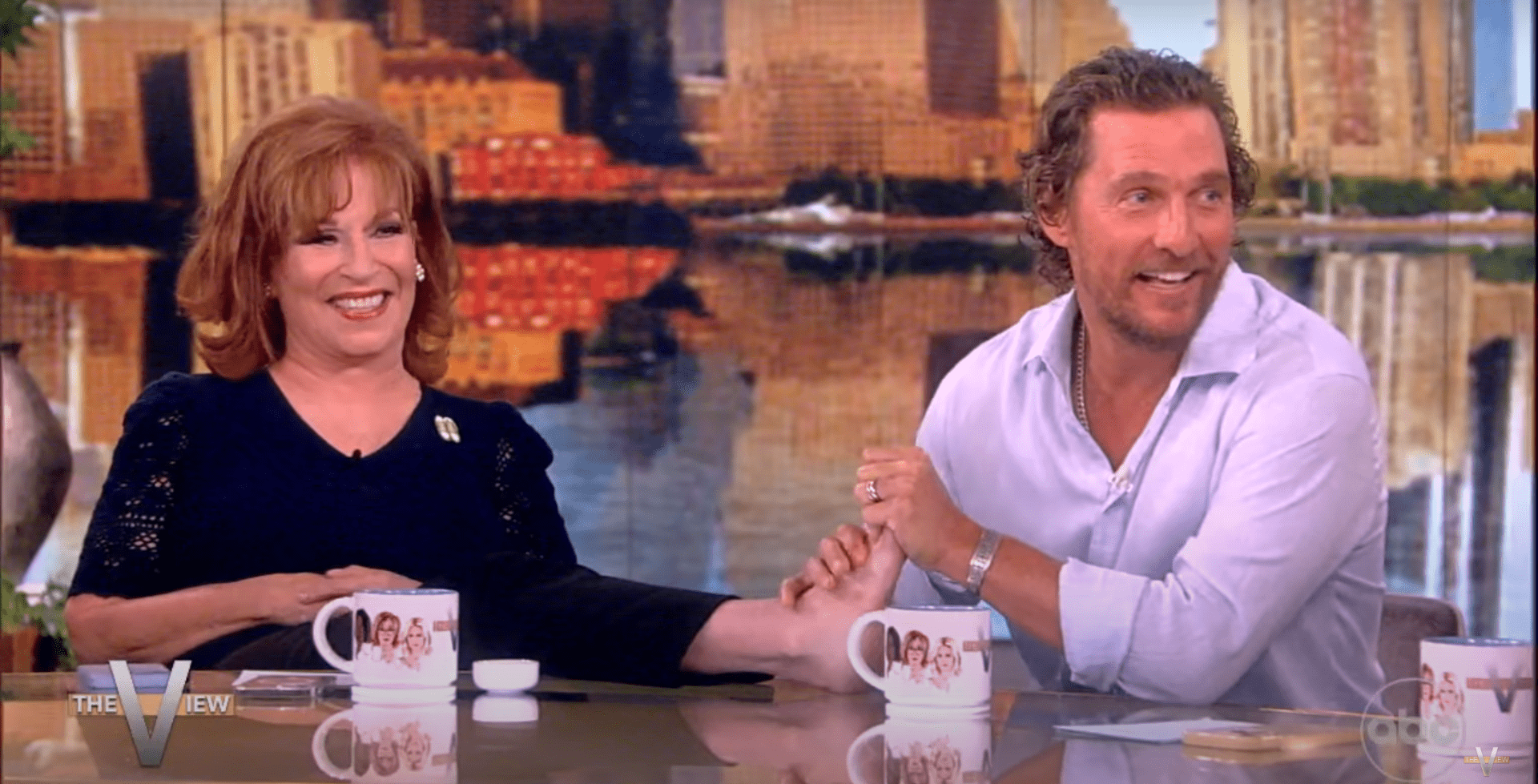 Joy Behar gets a second foot massage from Mathew McConaughey (YouTube/The View)