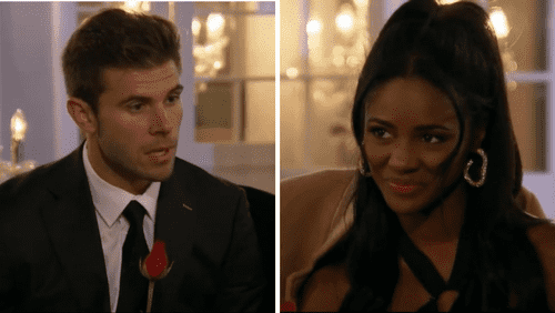 Zach gives Charity rose at the end of their date in 'The Bachelor' (ABC)