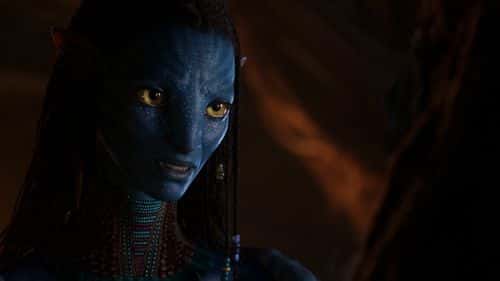 Zoe Saldana as Neytiri in a still from 'Avatar: The Way of Water' (20th Century Studios)