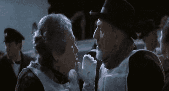 Isidor and Ida Straus' characters as depicted in 'Titanic' (20th Century Fox)