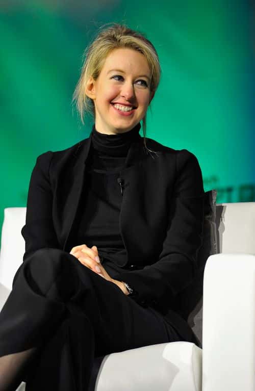 Theranos Chairman, CEO and Founder Elizabeth Holmes speaks onstage at TechCrunch Disrupt at Pier 48 on September 8, 2014 in San Francisco, California.