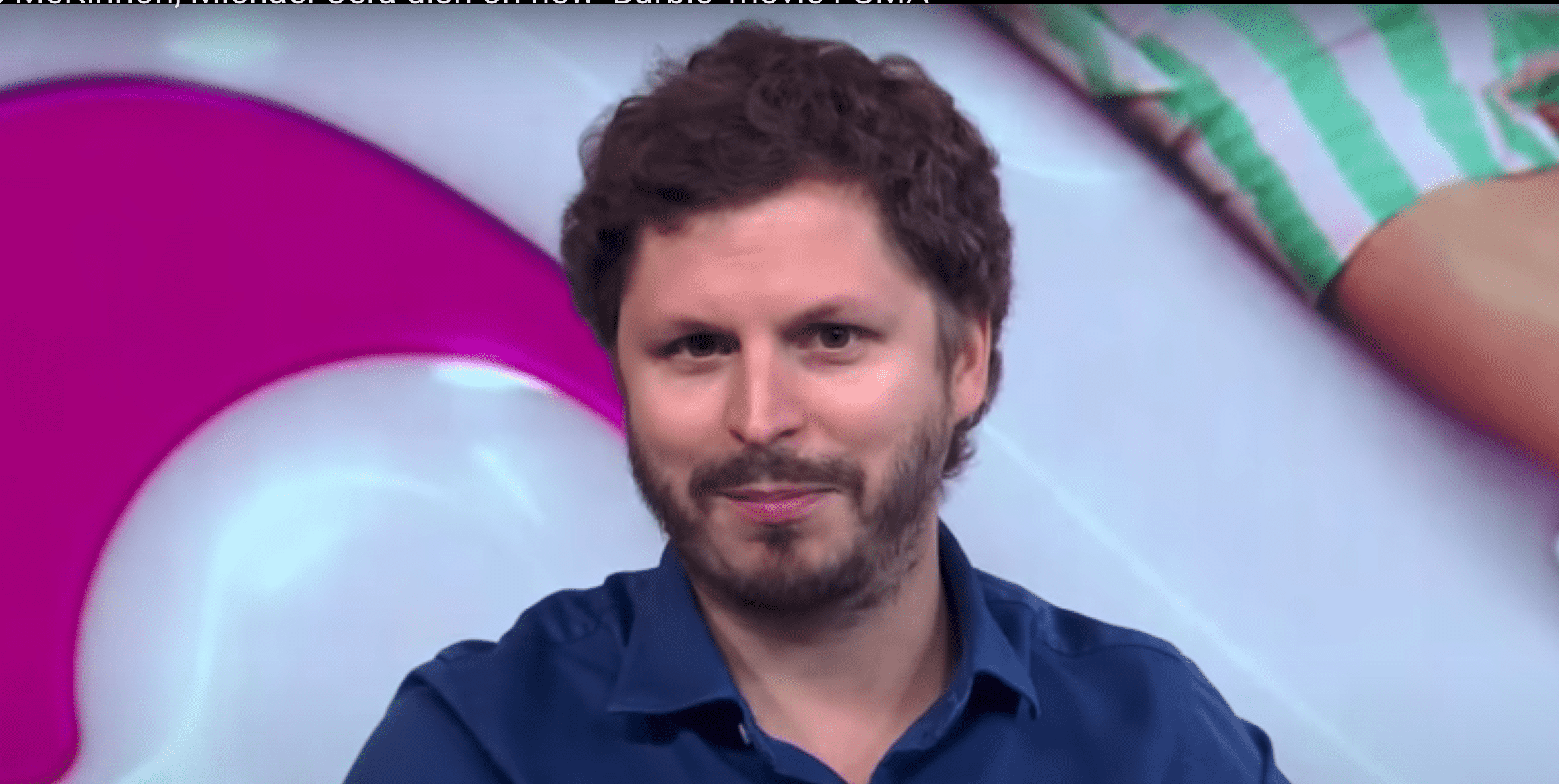 Michael Cera looked at the camera as he cracked his joke (GoodMorningAmerica/YouTube)