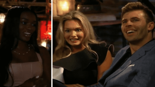 Tahzjuan interrupts Zach's one-on-one time with Cat in 'The Bachelor' 2023 episode 2 (ABC)