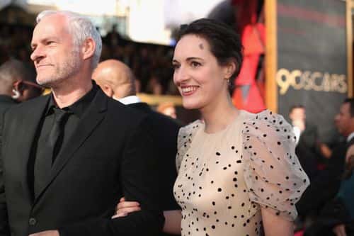 Martin McDonagh (L) and Phoebe Waller Bridge attend the 90th Annual Academy Awards at Hollywood & Highland Center on March 4, 2018 in Hollywood, California.
