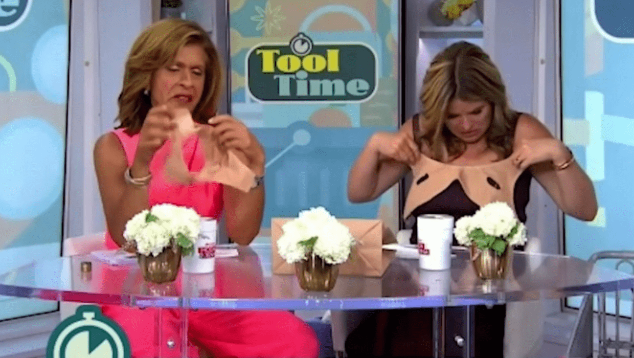 'Today' Jenna Bush Hager asked if the beauty product is for 'your boobs' while trying it on on live TV (NBC)